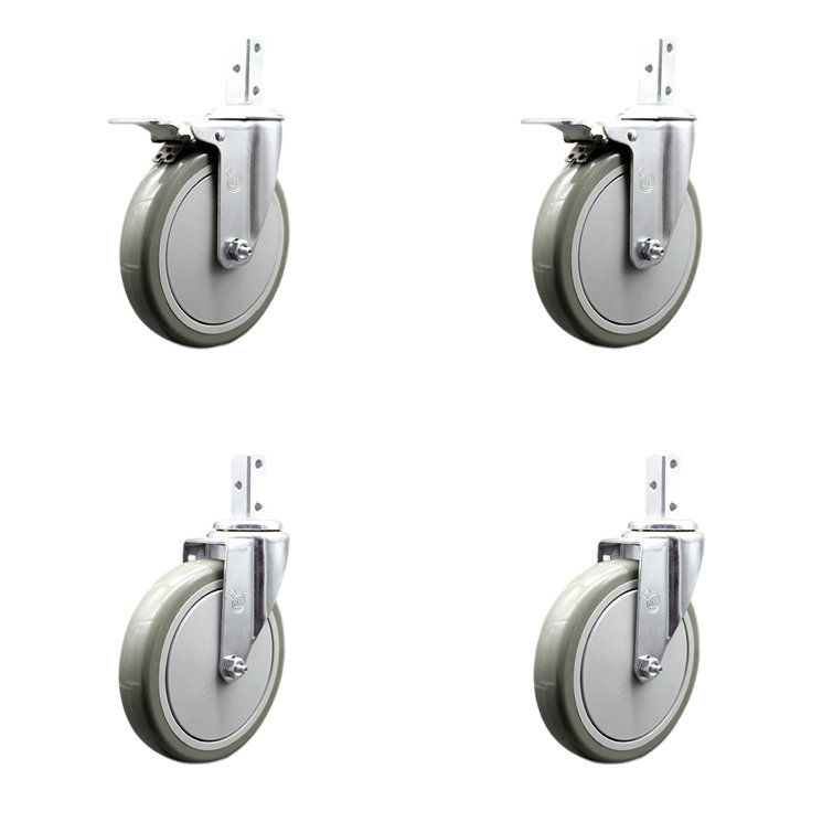 Service Caster 4 Piece Poly Swivel Caster Set Wayfair Canada